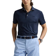 RLX Ralph Lauren Tryckt Lightweight Airflow Golf Polo Shirt - Multi Deco Toss Refined Navy