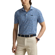 RLX Ralph Lauren Tryckt Lightweight Airflow Golf Polo Shirt - Savanna Floral Raffined Navy Multi