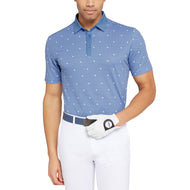 Galvin Green Marley Breattable Golf Polo Shirt - Moonlight Blue/White