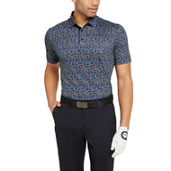 Galvin Green Marlo Breattable Golf Polo Shirt - Svart/Royal Blue