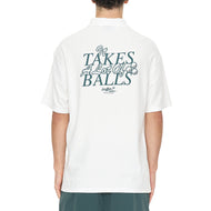 Huffer Ballsy 珠地高尔夫 Polo 衫 - 粉笔色