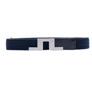 J.Lindeberg Braided Bridge 30 Golf Belt - JL Navy