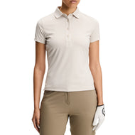 J.Lindeberg Women's Tour Tech Golf Polo Shirt - Moonbeam