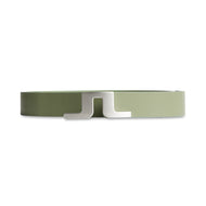 J.Lindeberg Bridger Leather Belt - Oil Green