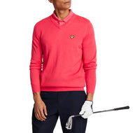 Lyle&Scott Merino Blend V -Neck编织 - 小鸟红色