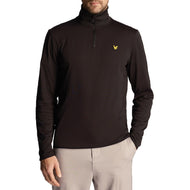 Lyle & Scott Tech 1/4 Zip Midlayer - Jet Black