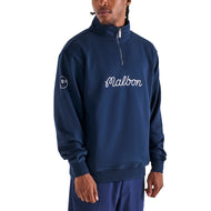 Malbon Collegiate Golf Sweatshirt 1/4 Zip - Navy