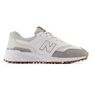New Balance 997 Spikeless Wide (EE) golfskor - vit/grå