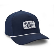 Peter Millar Clubhouse Rope Golf Cap - Marin/Vit