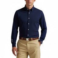 RLX Ralph Lauren Slim Fit Performance Pique Golf Shirt - Refined Navy