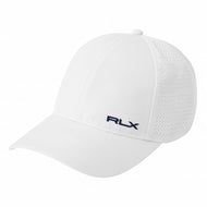 RLX RALPH LAUREN女性性能徽标网眼Pannel Cap-陶瓷白色