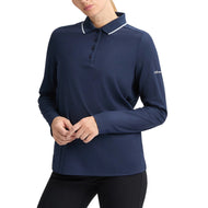 Rohnisch Women's Miriam Long Sleeve Golf Polo Shirt - Navy