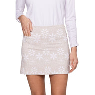 Golftini Women's Pull On 17.5" Golf Skort - Sand Bar