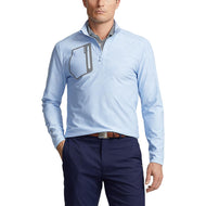 RLX Ralph Lauren Driver豪华泽西高尔夫套头衫 - 精英蓝色