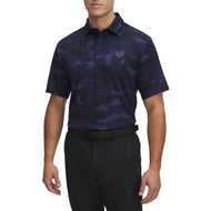 Under Armour Playoff 3.0 Printed Polo Golf Shirt - Midnight Navy/Downpour Grey