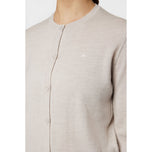 J.Lindeberg Women's Joanna Sticked Cardigan - Moonbeam