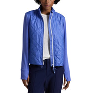 RLX Ralph Lauren Women's Performance Quilted Full -Zip Jacket - Resort Blue