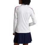 RLX Ralph Lauren Women's Power Stretch Mockneck Zip Jacket - Keramisk vit multi