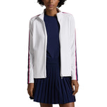 RLX Ralph Lauren Women's Power Stretch Mockneck Zip Jacket - Keramisk vit multi