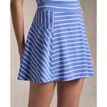 Rlx Ralph Lauren Women's 15 "randig tröja A -Line Golf Skort - Resort Blue/White