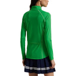 Rlx Ralph Lauren Women's Jersey UV Quarter Zip Golf Pullover - Tiller Green