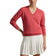 RLX Ralph Lauren Women's Cotton Blend V -Neck Golf Jumper - Red Sky