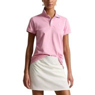 RLX Ralph Lauren Tour Pique Golf pikétröja för kvinnor - ljusrosa/keramik vit/blå dimma