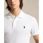 Polo Performance Ralph Lauren Cotton Pique Golf Polo Shirt - Pure White/Navy