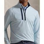 Rlx Ralph Lauren Lux Perf Half Zip Pullover - Summer Aqua