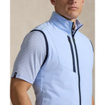 Rlx Ralph Lauren Paneled Stretch Terry Vest - Office Blue