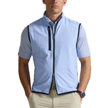 Rlx Ralph Lauren Paneled Stretch Terry Vest - Office Blue