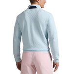 RLX Ralph Lauren Classic Fit quiltad dubbelstickad golftröja - Summer Aqua