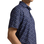 RLX Ralph Lauren Printed Lightweight Airflow Golf Polo Shirt - Refined Navy Chin Chin Rlx