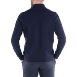 Galvin Green Chester Merino 1/4 Golf Sweater - Navy Melange