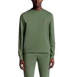 Lyle & Scott 轻质飞绒高尔夫圆领毛衣 - 仙人掌绿