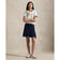 RLX Ralph Lauren Women's Knit A -Line Golf Skort - Raffined Navy/White Splash