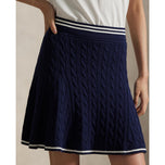 RLX Ralph Lauren Women's Knit A -Line Golf Skort - Raffined Navy/White Splash