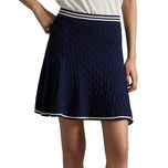 RLX Ralph Lauren Women's Knit A -Line Golf Skort - Raffined Navy/White Splash