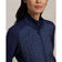 RLX Ralph Lauren Women's Cool Wool Hybrid Performance Full -Zip Jacket - Raffinerad Navy Polka Dot