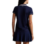 RLX Ralph Lauren Women's Tour Pique Polo Shirt - Navy/White/Garden Pink