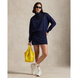 Rlx Ralph Lauren Women's Quilted Fleece Half Zip - Raffinerad marin