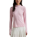 Rlx Ralph Lauren Women&#39;s Performance Quarter -Zip Golf Pullover -Garden Pink