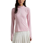 Rlx Ralph Lauren Women's Performance Quarter -Zip Golf Pullover -Garden Pink