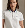 RLX Ralph Lauren Women's Tour Pique Knit -krage Polo Golf Shirt - Keramisk vit/raffinerad marin Multi