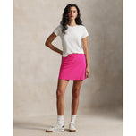 RLX Ralph Lauren Women's 4-vägs sträcka A-Line Golf Skort-Currant/Ceramic White/Hunter Green