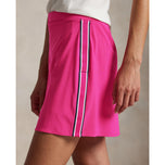 RLX Ralph Lauren Women's 4-vägs sträcka A-Line Golf Skort-Currant/Ceramic White/Hunter Green