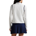 RLX Ralph Lauren女子技术Terry高尔夫背心 - 陶瓷白/精制海军