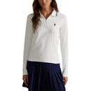 RLX Ralph Lauren Women's Stretch Active Cable Half Zip Pullover - Keramisk vit/raffinerad marin Multi