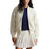 RLX Ralph Lauren Women's Wool Blend Cable Knit Bomber Jacket - Antique White