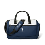 RLX Ralph Lauren broderad logotyp Boston golfväska - raffinerad marinblå/keramik vit